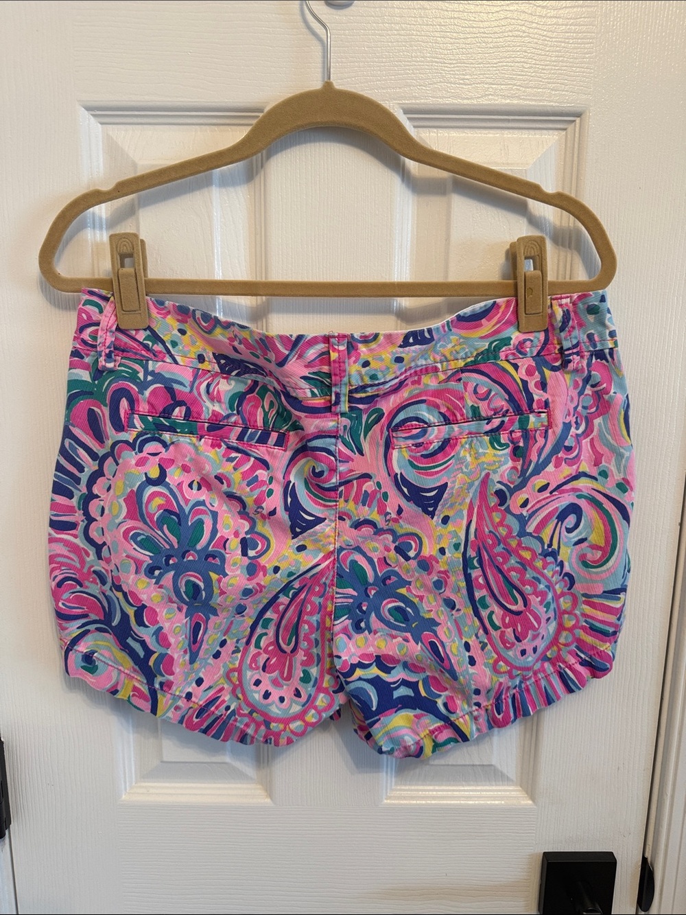 Lilly Pulitzer Callahan Shorts in Psychedelic Sunshine Sz 12 - Picture 4 of 6